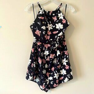 Shein flowery halter romper